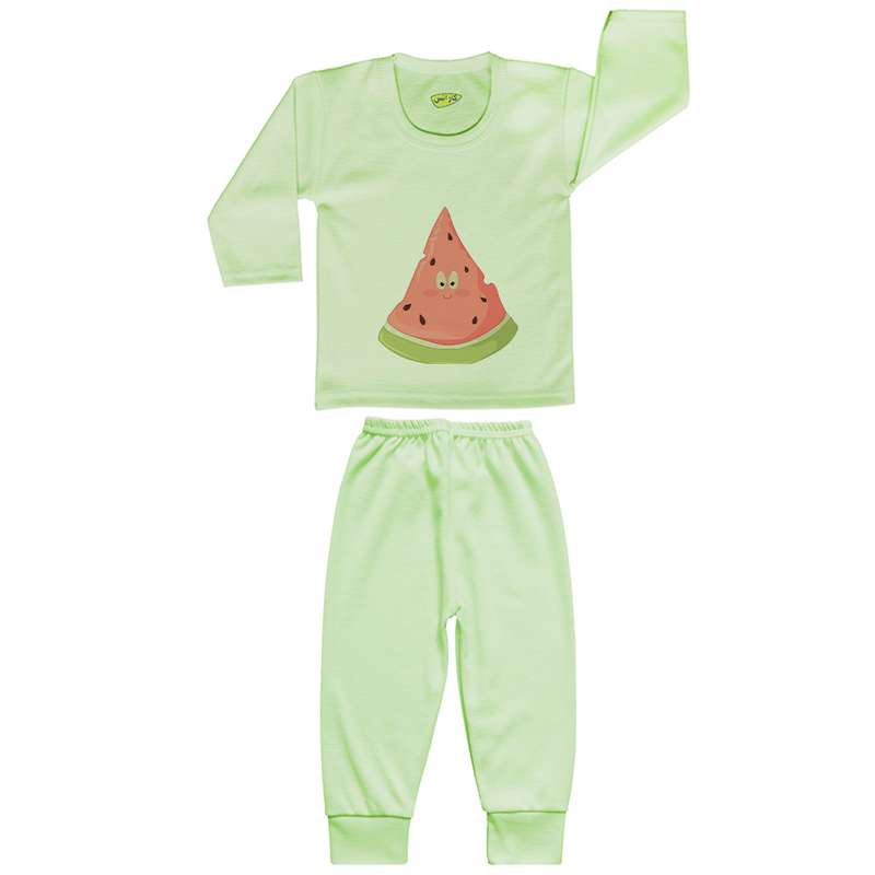 ست تی شرت و شلوار نوزادی کارانس طرح هندوانه مدل SBSG-4005