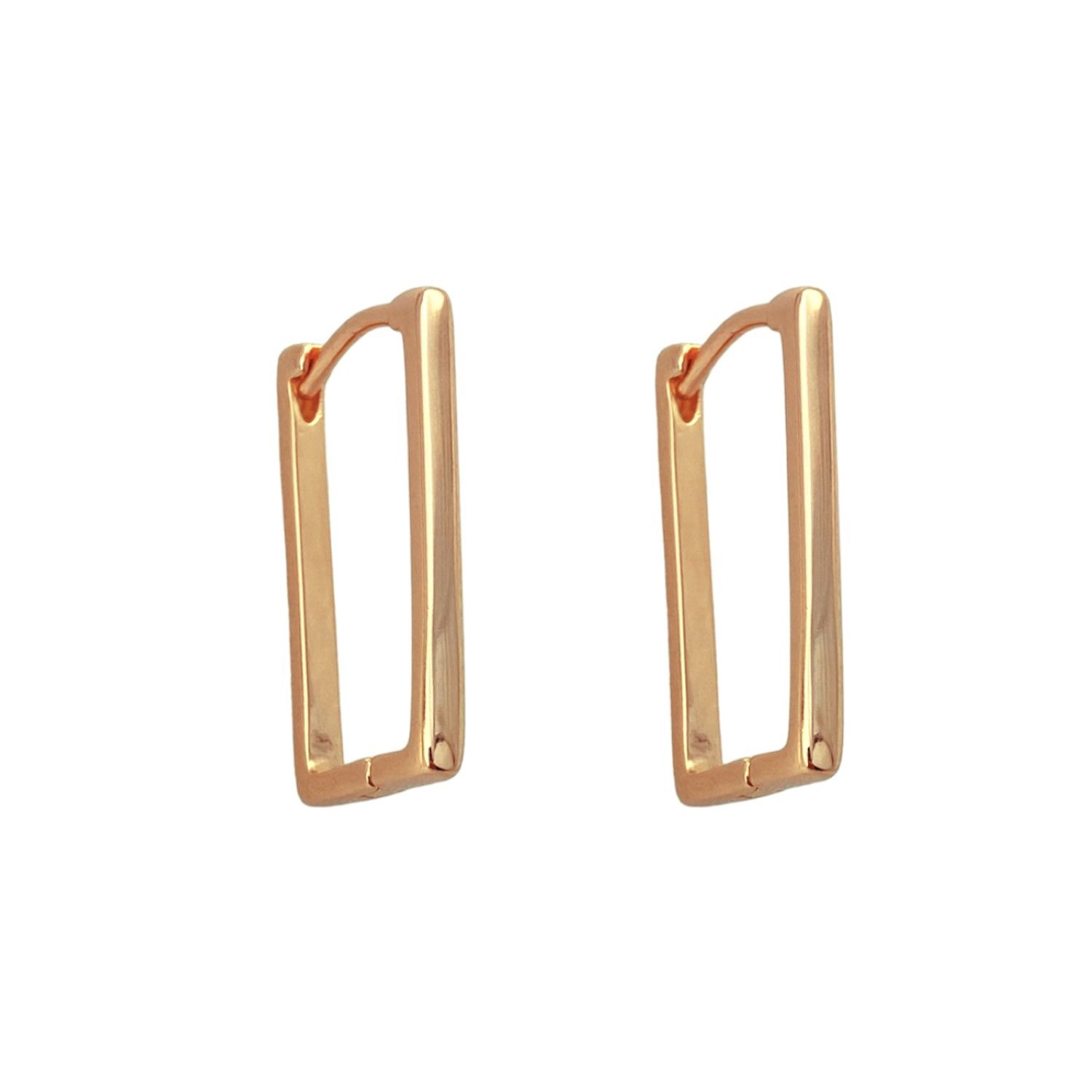 گوشواره زنانه ژوپینگ مدل مستطیل کد E4453 -  - 1