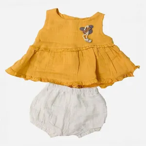 ست پیراهن و شلوارک دخترانه مدل 17