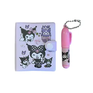 دفترچه یادداشت ۳۰ برگ مدل مینی طرح کرومی کیوت به همراه خودکار