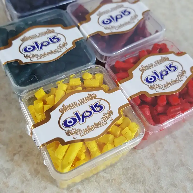 رنگ تزیین شمع کامران کد 01 بسته 5 عددی