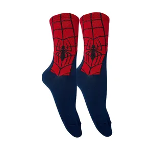 جوراب ساق بلند مردانه تن پوش هنگامه مدل پنبه کش اسپرت مرد عنکبوتی