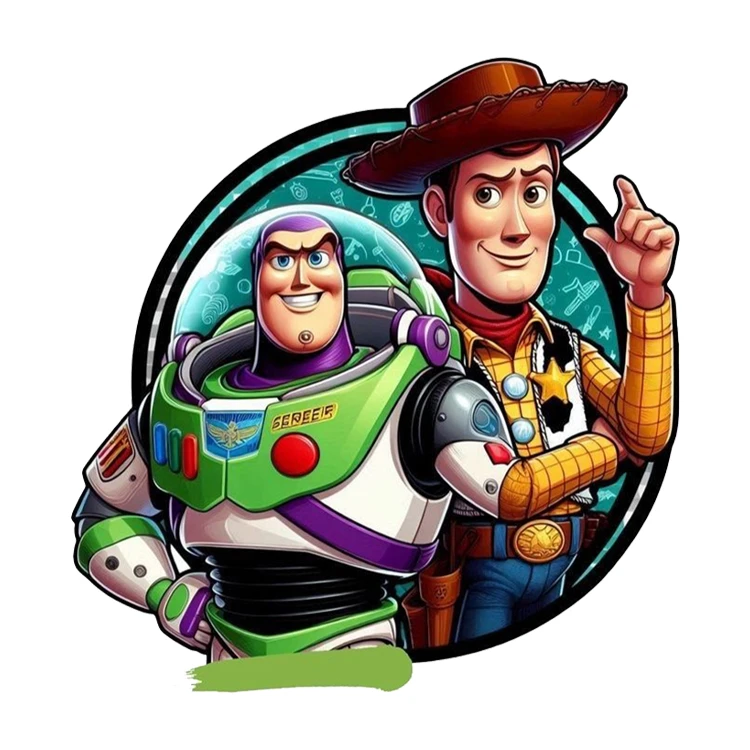 استیکر پارچه و لباس پاد آفرین مدل اسباب بازی ها کد 1832