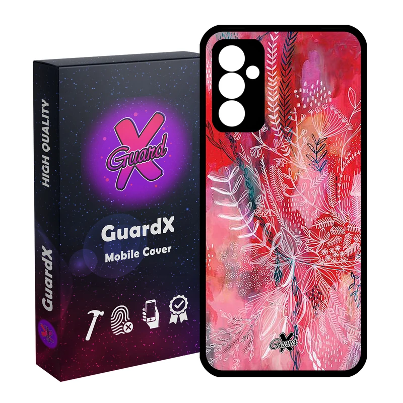 کاور گارد ایکس طرح گل مدل Glass10282 مناسب برای گوشی موبایل سامسونگ Galaxy S23 FE