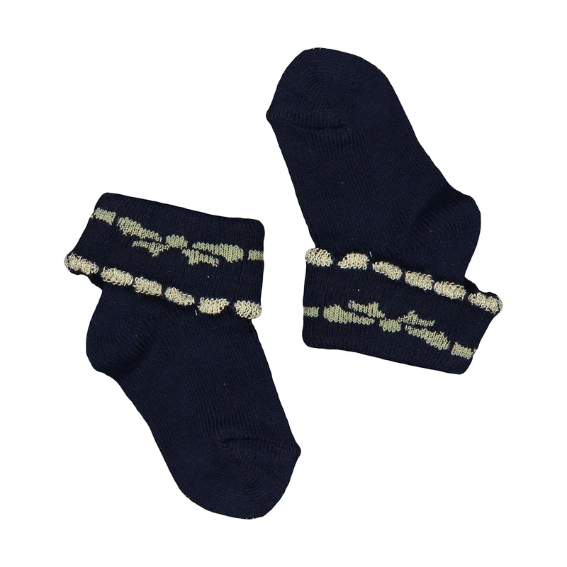 جوراب نوزادی مدل خط دار کد 03