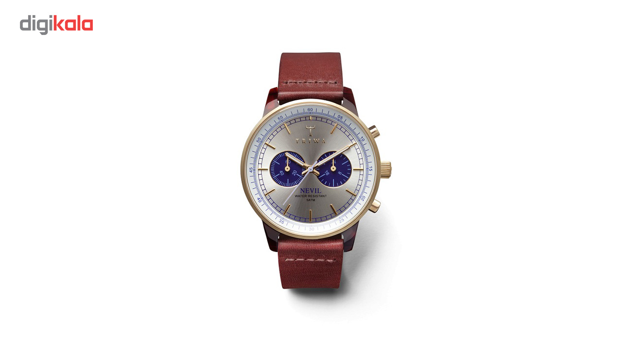 ساعت مچی عقربه ای تریوا مدل Blue Face Nevil