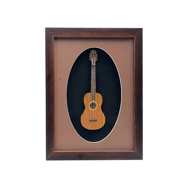 تابلو بکلیت طرح گیتار مدل GH-204-2025 فریم قهوه ای 