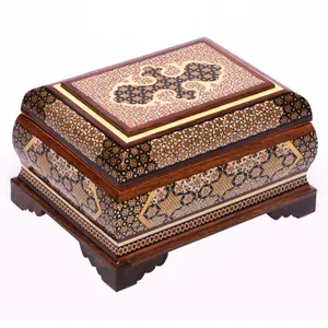 جعبه جواهرات خاتم کاری گالری گوهران مدل 108