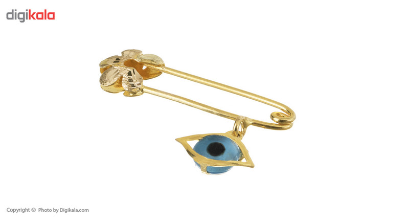 سنجاق سینه طلا 18 عیار مدل چشم و نظر کد 13.1 زرین