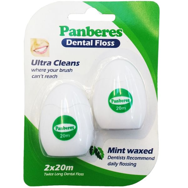 نخ دندان پنبه ریز مدل Mint Waxed بسته 24 عددی نخ دندان پنبه ریز مدل Mint Waxed بسته 24 عددی