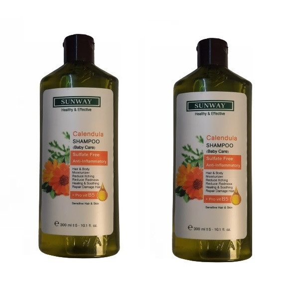 شامپو سر و بدن کودک سان وی مدل Calendula حجم 300 میلی لیتر