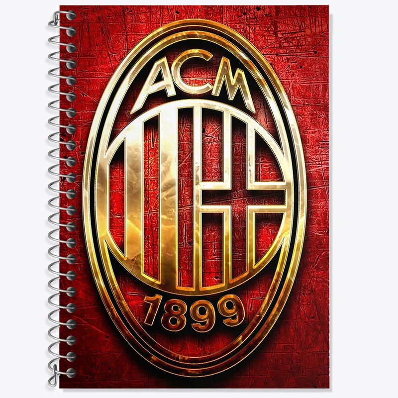 دفتر زبان 50 برگ خندالو مدل سه خط طرح باشگاه آث میلان کد 27241