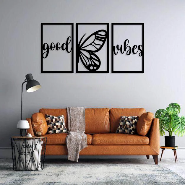 استیکر طرح good vibes مجموعه 3 عددی