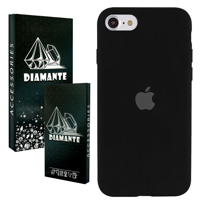 کاور دیامانته مدل سیلیکون Org Bk مناسب برای گوشی موبایل اپل iPhone 7