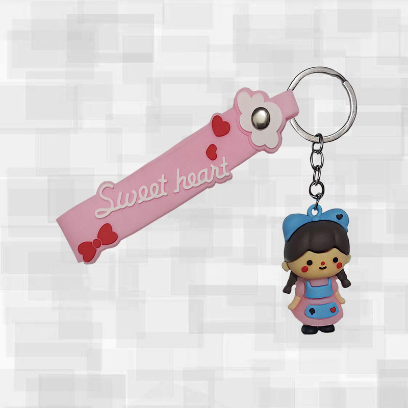 جاکلیدی مدل سیلیکونی طرح دختر کد 160262