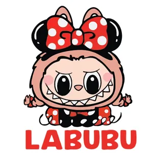 استیکر پارچه و لباس پاد آفرین طرح لبوبو کد 299