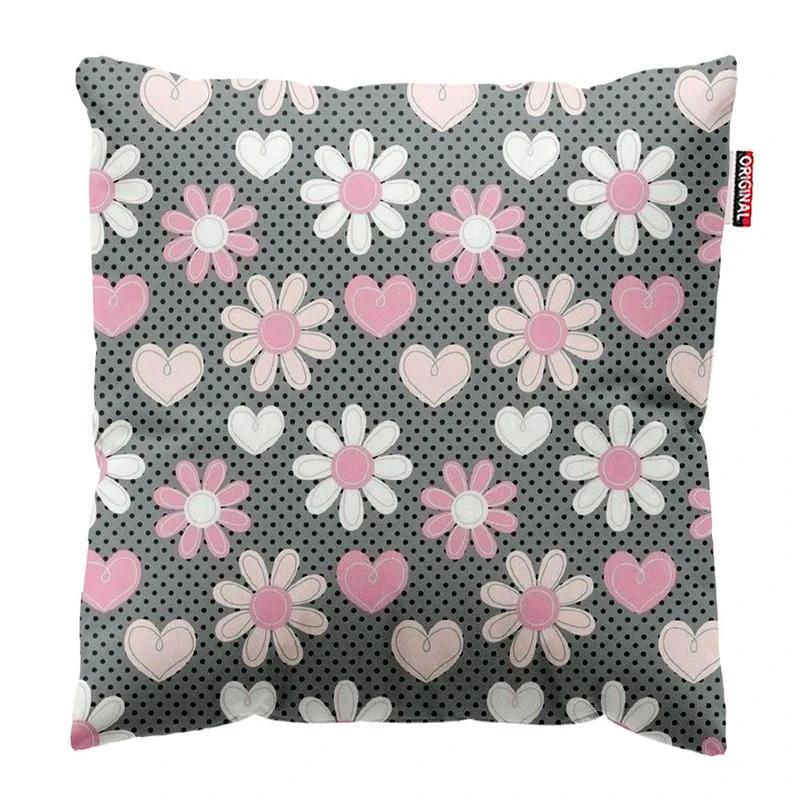 کوسن پاد آفرین طرح گل سایز 30*30 سانتی متر