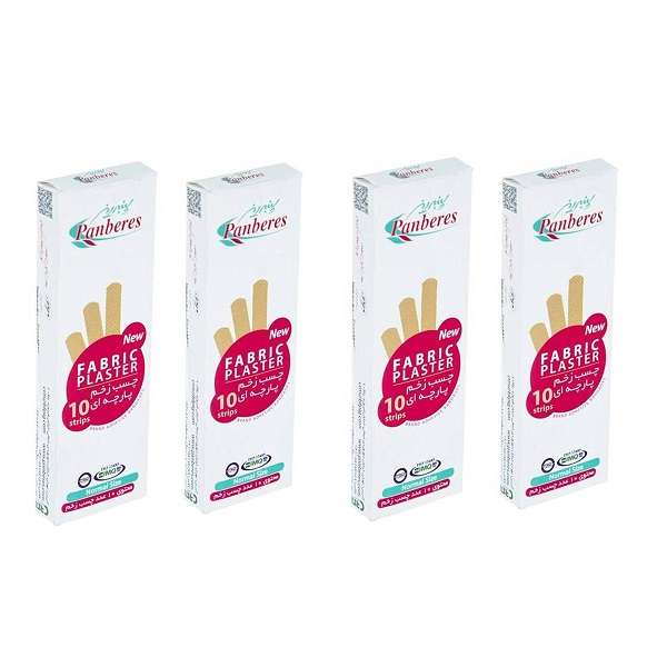 چسب زخم پنبه ریز مدل Fabric مجموعه 4 عددی چسب زخم پنبه ریز مدل Fabric مجموعه 4 عددی