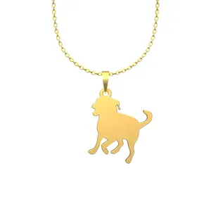 گردنبند طلا 18 عیار زنانه مدوپد مدل سگ کد J2-1-1255