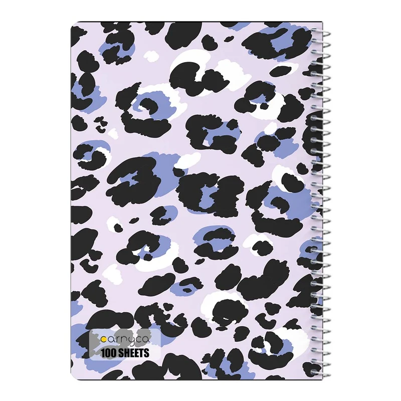 دفتر مشق 100 برگ سیمی کارنیکا طرح پترن پوست Animal Pattern کد 12350