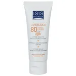 کرم ضد آفتاب رنگی آیسیس فارما SPF80 مدل UVEBlock 80  ‌مناسب پوست‌های چرب حجم 40 میلی‌لیتر