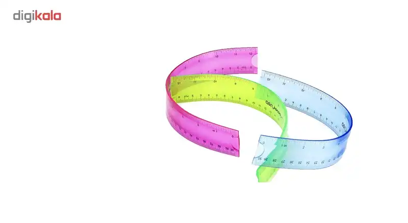 خط کش دلی کد 6208 بسته 3 عددی