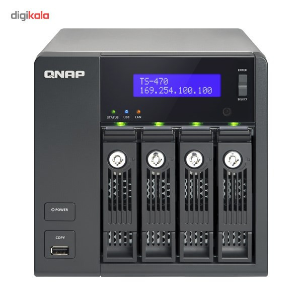 ذخیره ساز تحت شبکه کیونپ مدل TS-470 بدون هارددیسک