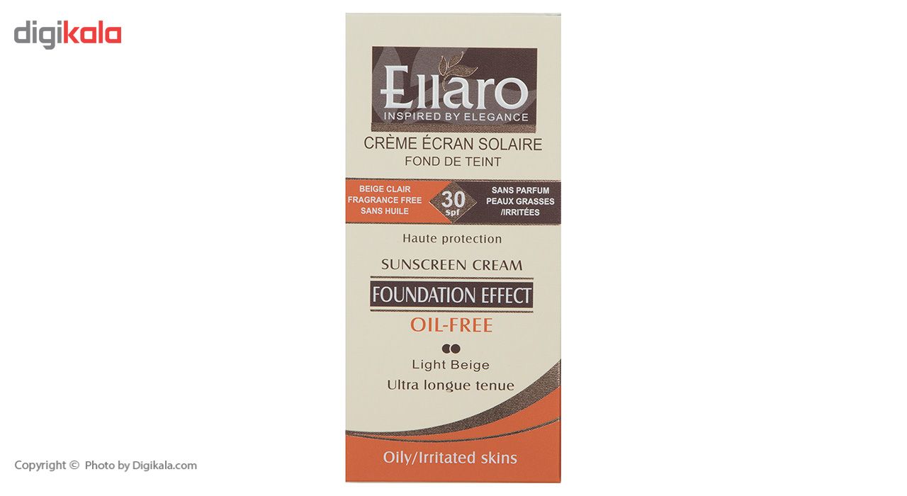 کرم ضد آفتاب رنگی الارو مدل Light Beige SPF30 حجم 40 میلی لیتر -  - 4