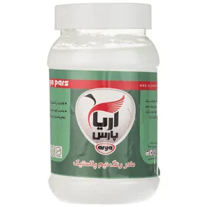 قوطی مادر رنگ نیم پلاستیک سفید آریا پارس مدل E1011 وزن 1 کیلوگرم