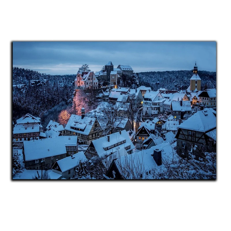 تابلو شاسی بکلیت طرح برف و منظره زمستان مدل SH-334