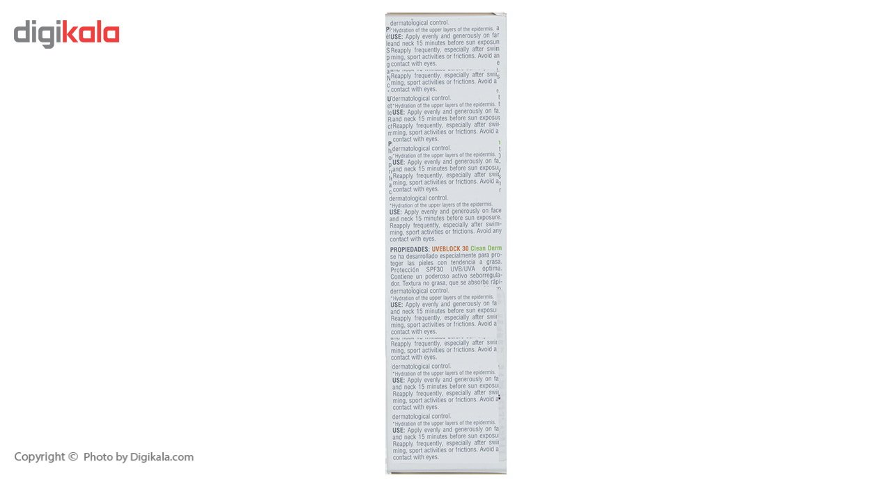 کرم ضد آفتاب آیسیس فارما مدل UVEBlock 30 حجم 40 میلی لیتر