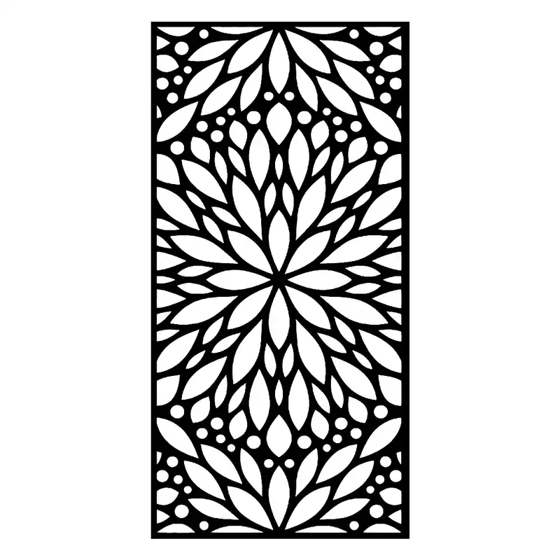 شابلون باتیس آرت طرح گل کد 50-50