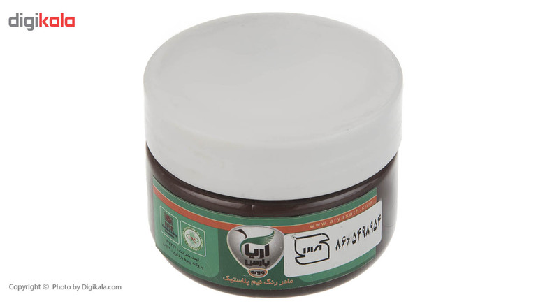 قوطی مادر رنگ نیم پلاستیک قهوه ای آریا پارس مدل E021 وزن 200 گرم