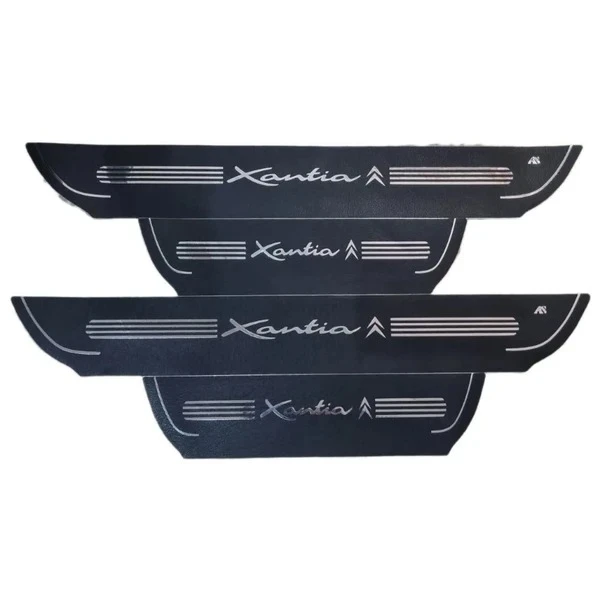 برچسب پارکابی خودرو استیک طرح چرم کد M334 مناسب برای زانتیا مجموعه 4 عددی