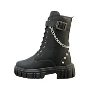 مدل کفش زنانه جدید برای عید ۱۴۰۴ نیم بوت زنانه مدل پوتین زنجیردار