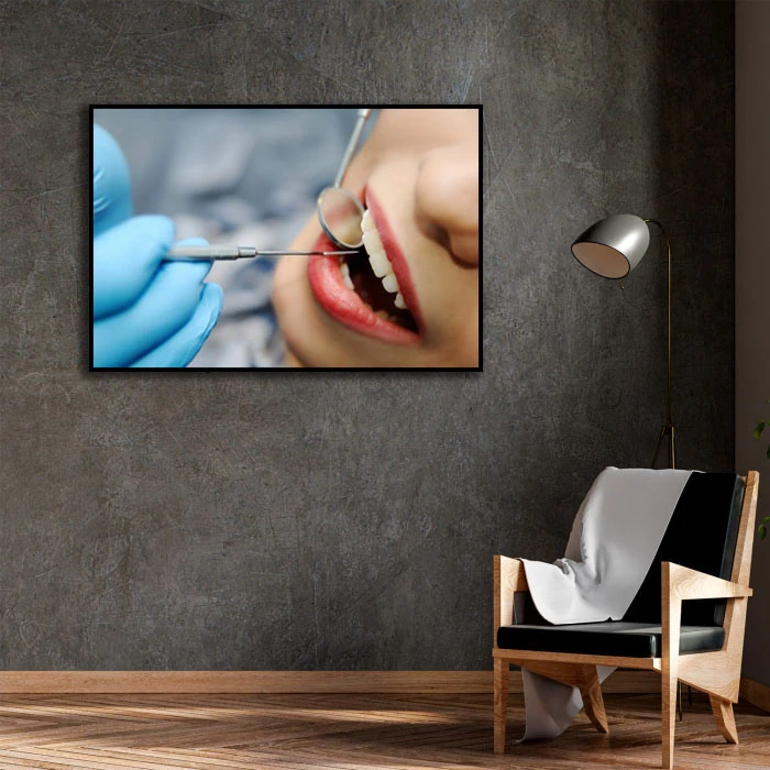 تابلو بکلیت طرح دندانپزشکی مدل B-D2355 فریم مشکی