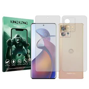 King Kong Tough model transparent screen protector suitable for Motorola Edge 30 Fusion mobile phone along with the back protector
