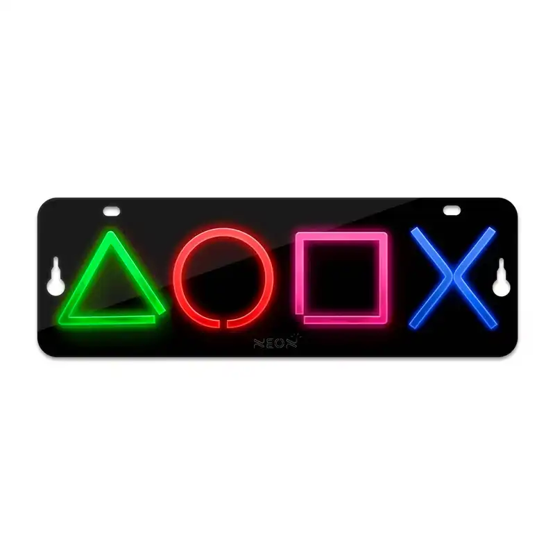 چراغ دیواری نئون دیزاین مدل Ps-Keys-BL_MLC