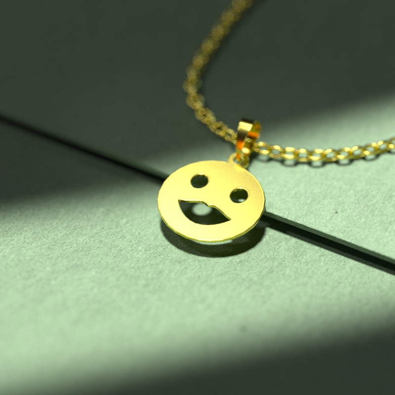 گردنبند طلا 18 عیار زنانه مدوپد مدل ایموجی کد C3-1-1009