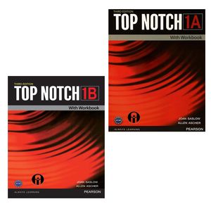کتاب Top Notch 1 اثر Joan Saslow And Allen Ascher انتشارات الوندپویان دو جلدی