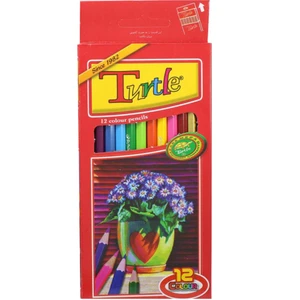 مداد رنگی 12 رنگ ترتل کد 8