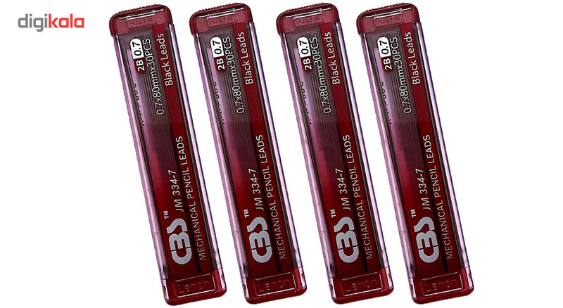 نوک مداد نوکی 0.7 میلی متری سی بی اس مدل 2B بسته 4 عددی