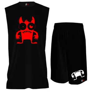 ست تاپ و شلوارک مردانه مدل  زامبی  کد BTPM078