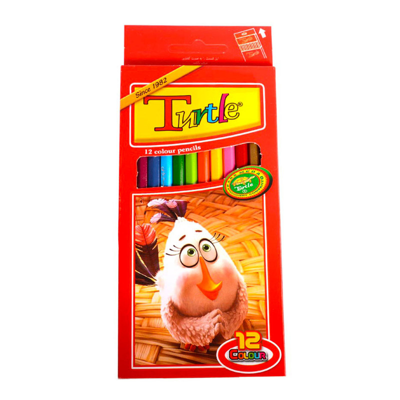 مداد رنگی 12 رنگ ترتل کد 4