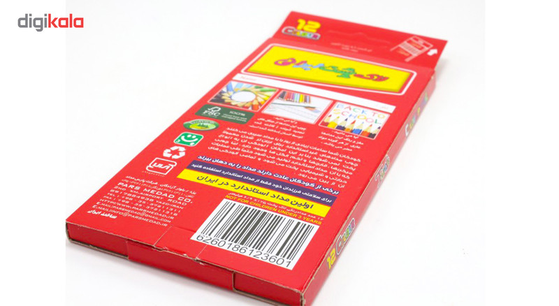 مداد رنگی 12 رنگ ترتل کد 4