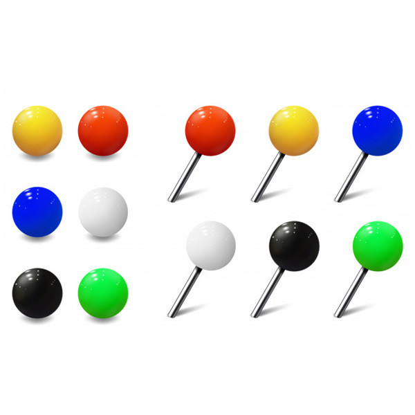 سوزن نقشه دایو مدل کروی مجموعه 100 عددی