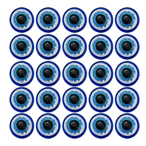 مهره ساخت زیورآلات مدل چشم و نظر تخت کد MC12 بسته 25 عددی