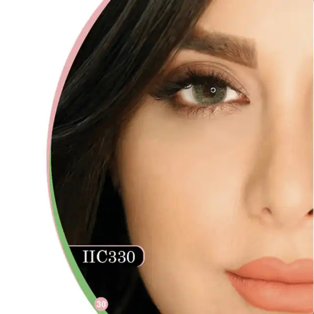 لنز چشم هرا شماره IIC330 رنگ سبز عسلی