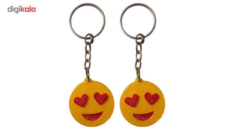 جاسوییچی طرح ایموجی مدل Heart Eyes بسته دو عددی