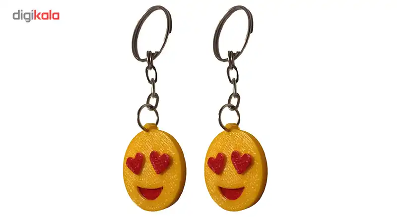 جاسوییچی طرح ایموجی مدل Heart Eyes بسته دو عددی